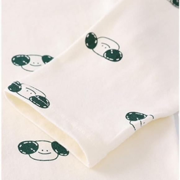 AbileneWu Girls Cotton 4/5 Years 2 Pieces Pajamas with Carrot Print - Picture 7 of 8